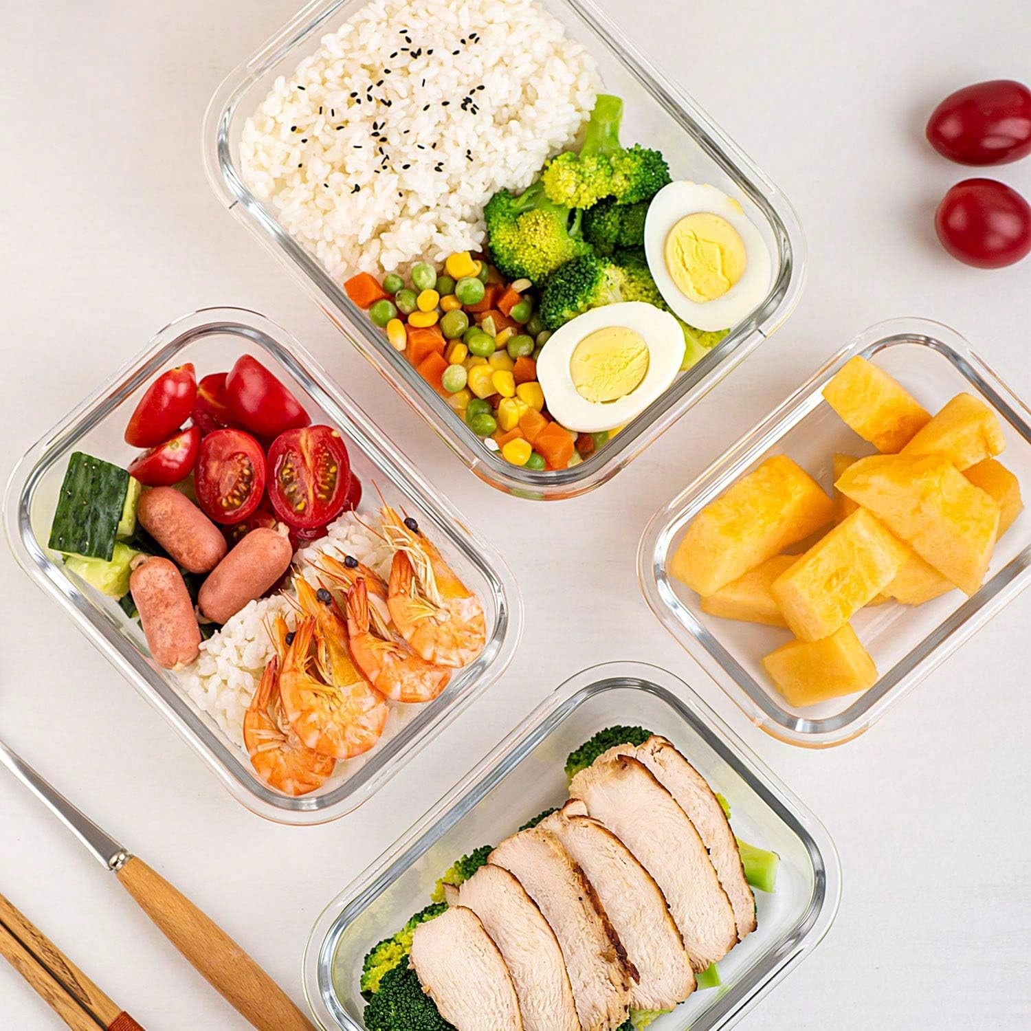 10 Pack Glass Meal Prep Contai - Storage Food Prep review and price